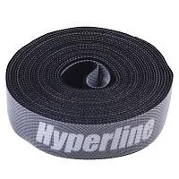 Крепеж Hyperline WASNR-5x25-BK Лента (липучка) в рулоне, ширина 25 мм, длина 5м, черная (WASNR-5X25-BK(HYP))