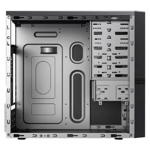 MiniTower Powerman ES555 Black PM-500ATX-F U3*2+U2*2 +2*combo Audio; additional HDD cage; intrusion switch; power button lock; Plastic Tooless part mATX (6184134) фото 3