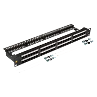 Патч-панель Lanmaster LAN-PPC48U6 19" 1U 48xRJ45 кат.6 UTP