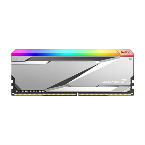 Netac Z RGB 32GB (2x16GB) DDR5-7200 (PC5-57600) C34 Silver 34-45-45-115 1.4V XMP Dual DIMM Kit (NTZED5P72DP-32S)