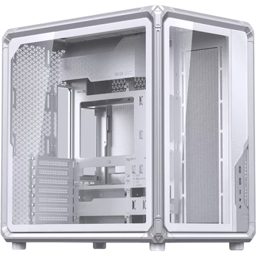 Корпус без блока питания/ Case JONSBO X400, Midi-Tower, TG, no fan, 2xUSB-A 3.0 + 1xUSB-C 3.2, ATX, mATX, mITX White (X400 WHITE)