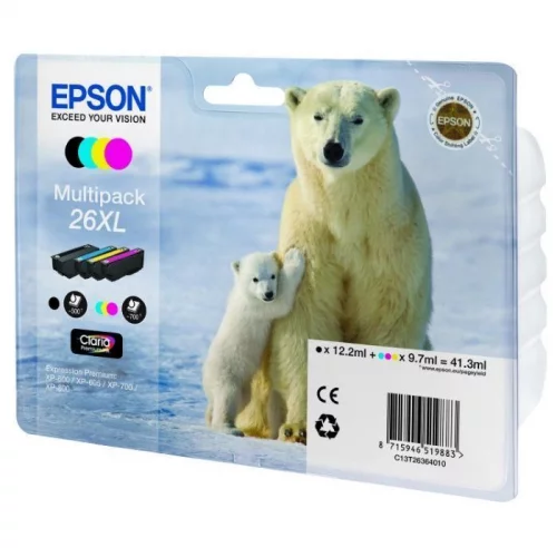 Набор картриджей EPSON 26XL (C13T26364010) (C13T26364010) Набор/ Epson XP600/7/8_XL_all (C13T26364010)