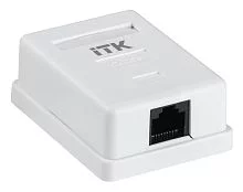 ITK Настенная инф. розетка RJ45, кат.5Е UTP, 1-порт (CS2-1C5EU-12)