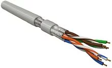 Кабель информационный Hyperline UFTP4-C6-P26-IN-LSZH-GY-100 кат.6 U/ FTP 4X2X26AWG LSZH внутренний 100м серый
