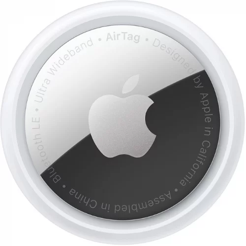 Трекер Apple AirTag, IP67, Bluetooth, NFC, Accelerometer, Speaker, CR2032 bat, d-31.9 mm, h-8 mm, 11 g - (1 Pack) (MX532RU/A)