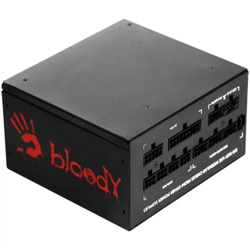 Блок питания Bloody ATX 750W BD-PS750G 80+ gold (20+4pin) APFC 120mm fan color LED 6xSATA Cab Manag RTL (BD-PS750G-MR) фото 3