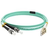 Патч-корд оптический, дуплексный, LC/PC-ST/PC, OM3, LSZH, 5.0 м LAN-2LC-2ST/OM3-5.0