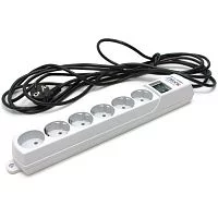 Сетевой фильтр Pilot S 6 розеток (5 евро + 1 б/зазем.) 5 м/ Surge protector ZIS Pilot S 5m, 6 outlets (5+1), white (PILOT-S5M) Сетевой фильтр Pilot S 6 розеток (5 евро + 1 б/зазем.) 5 м/ Surge protector ZIS Pilot S 5m, 6 outlets (5+1), white (PILOT-S5M)