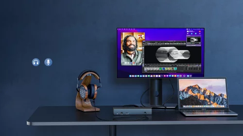 Док-станция Docking Station WAVLINK USB-C/Thunderbolt3/USB-A Quad 4K Display/100W PowerDelivery Include 20V/9A Power Adapter/ 4xUSB3.0/1xUSB-C/4xDP 4K 60HZ/4xHDMI 4K 60HZ/1xGigabit LAN/1xAudio In/Out/1xCardReader (WL-UG69PD8 PRO) фото 11