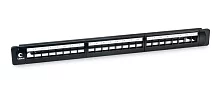 Модульная патч-панель 19", 24 порта, 1U, для неэкр. Модулей Cabeus PLB-24 Модульная патч-панель 19", 24 порта, 1U, для неэкранированных модулей, с задним кабельным организатором (без модулей)