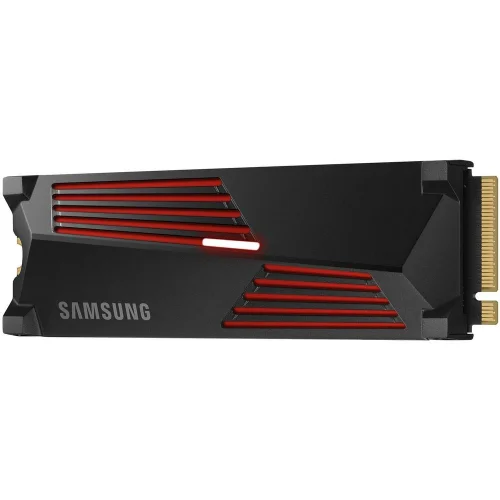 Твердотельный накопитель SSD M.2 2280 4TB Samsung 990 PRO with Heatsink MZ-V9P4T0GW PCIe Gen4x4 with NVMe, 7450/6900, IOPS 1600/1550K, MTBF 1.5M, Samsung V-NAND TLC, 4GB LPDDR4MB, 2400TBW, RTL фото 2