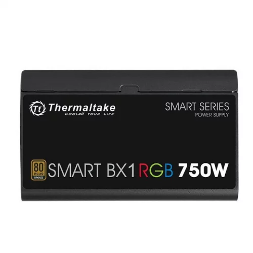 Блок питания Thermaltake Smart BX1 RGB (PS-SPR-0750NHSABE-1) (PS-SPR-0750NHSABE-1) Блок питания Thermaltake Smart BX1 RGB, 750W, APFC, 80+ Bronze, 120mm fan, non-modular (PS-SPR-0750NHSABE-1) фото 2