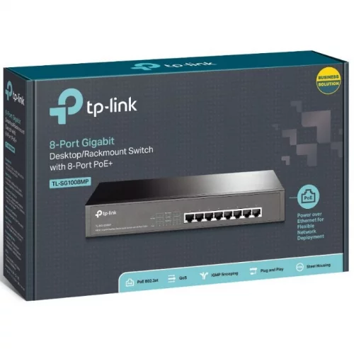 Коммутатор TP-Link TL-SG1008MP (TL-SG1008MP) (TL-SG1008MP) Коммутатор TP-Link TL-SG1008MP (TL-SG1008MP) фото 4