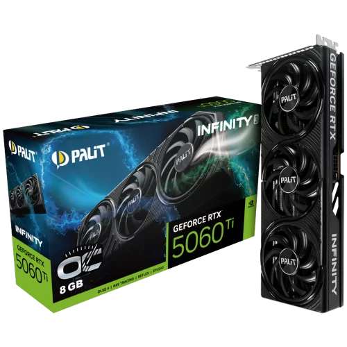 Видеокарта PCIE16 RTX5060TI 8GB PA-RTX5060Ti INFINITY 3 OC 8GB PALIT (NE7506TS19P1-GB2062S)