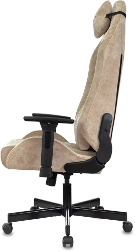 Кресло игровое Knight N1 Fabric бежевый Light-21 с подголов. крестов. металл (KNIGHT N1 BEIGE) фото 17