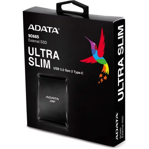 Внешний диск A-Data SC685 250 Гб SSD USB-C (ASC685-250GU32G2-CBK) фото 5