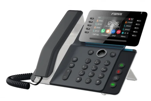 SIP-Телефон Fanvil V65, 20 SIP-акк., 4,3, 480x272 Цвет. экран, POE, БП в комп., 2x1 Gbps, Wi-Fi, BT 4.2 (V65#TRL)