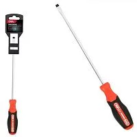 Шлицевая DL3449 SL6x150мм сталь S2, матовый стержень, двухкомпонентная прорезиненная рукоять