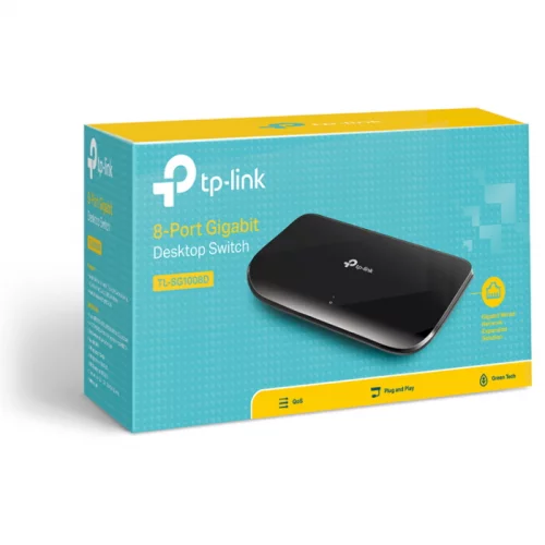 Коммутатор TP-LINK 8x RJ45 (TL-SG1008D) фото 6