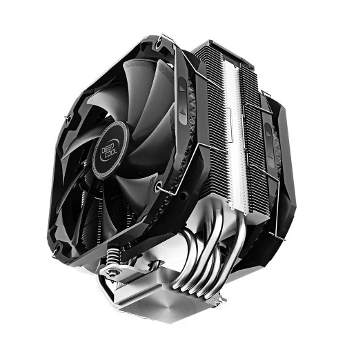 Вентилятор Deepcool AS500 PLUS RTL {6} (727071) (Height 164mm, 6mm x 5pcs, Fan 140mm*2, 500;1200RPM ±10%, < 29.2 dB(A), 4-pin PWM, TDP 220W, Screw, Socket AMD AM4, Intel LGA 2066/ 2011-v3/ 2011/ 1700/ 1200/ 115x) {8} (R-AS500-BKNLMP-G) фото 4
