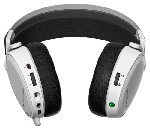 Наушники с микрофоном Steelseries Arctis 7+ белый/черный мониторные Radio оголовье (61461) фото 7