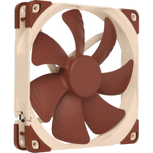 Кулер для корпуса/ Case Cooler Noctua NF-A14 5V PWM (140x140x25mm, 4-pin PWM, 82.5CFM, 24.6dBA, 1500RPM, Beige/Brown)