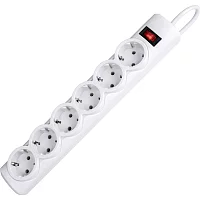 Сетевой фильтр Defender DFS 153 3 м, белый, 6 розеток/ Surge Protector Defender DFS 153 3m, white, 6 outlets (99490)