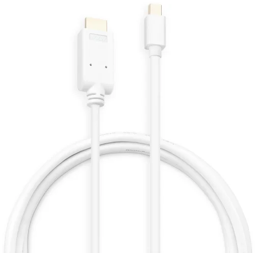 Кабель аудио-видео Buro 1.2v miniDisplayport (m)/HDMI (m) 2м. позолоч.конт. белый (BHP MDPP-HDMI-2)