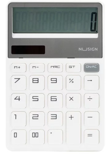 Калькулятор настольный Deli Nusign ENS042WHITE белый 12-разр.