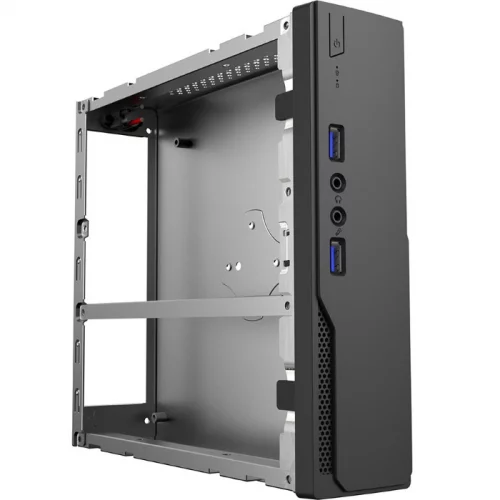 Корпус с внешним блоком питания 120Вт./ Сase Foxline mITX 120W ext., DC-converter, 2xUSB3.0, 1x40mmFan, Black, VESA, powercord (FL-103-AD120-DC) фото 4