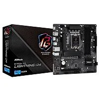 B760M PG LIGHTNING/ D4, Socket 1700, Intel®B760, 4xDDR4-3200, HDMI+DP, 2xPCI-Ex16, 1xPCI-Ex1, 4xSATA3(RAID 0/ 1/ 5/ 10), 2xM.2, 8 Ch Audio, GLan, (2+4)xUSB2.0, (3+2)xUSB3.2, (1+0)xUSB3.2 Type-C™, 1xPS/ 2, mATX, RTL {} (B760M PG LIGHTNING/D4)