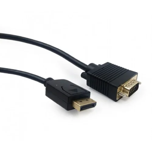Cablexpert Кабель DisplayPort->VGA, 1,8м, 20M/ 15M, черный, экран, пакет (CCP-DPM-VGAM-6)