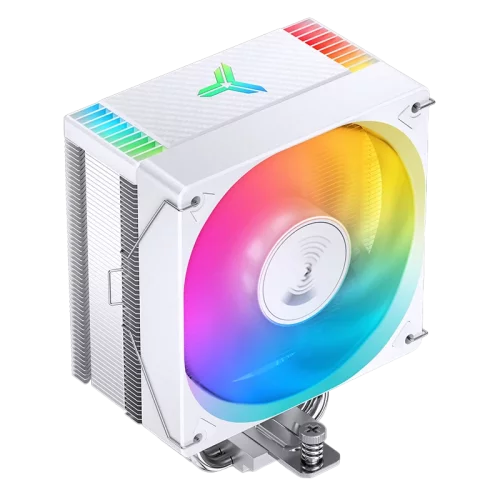 Кулер для процессора/ CPU Cooler JONSBO CR-1000 EVO ARGB (220W, 4-pin PWM, 154mm, Al/ Cu, 4x6mm, ARGB, 1x120mm, 59.48CFM, 32.0dBA, 1500RPM, S: 1700/ 1200/ 115X, AM4/ AM5 White) (CR-1000 EVO ARGB WHITE)