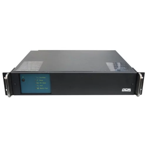 ИБП KIN-600AP, RackMount, линейно-интерактивный, 600 ВA, 480 Вт, вход IEC320 C14, 4 розетки IEC320 C13 с резервным питанием, 1 розетка IEC320 C13 с фильтрацией, USB, RS-232, защита RJ45, PF 0.8, ШхГхВ 377х362х44мм, 9.4 кг/ Powercom KIN-600AP RM USB фото 2