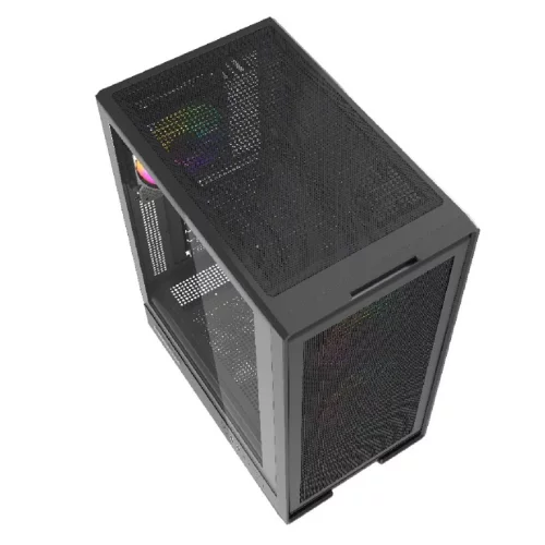 Powercase Корпус Mistral A4B, Tempered Glass, 4x 120mm FRGB Fans, чёрный, ATX (CMAB-L4) фото 2