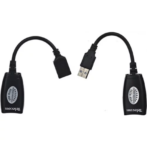 Telecom Адаптер-удлинитель USB-AMAF/ RJ45, по витой паре до 45m [6926123510322] (TU824) фото 3