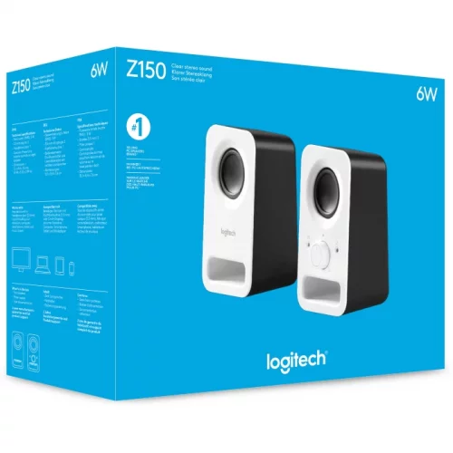Колонки/ Logitech Z150 Speakers Snow White (980-000815) фото 4