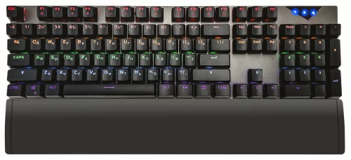 Клавиатура Оклик 935G RAGNAR механическая черный USB Multimedia for gamer LED (подставка для запястий) (1460068)