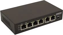 PoE Коммутатор/удлинитель OSNOVO SW-20600/D PoE Коммутатор/ удлинитель Fast Ethernet на 6 портов с питанием по PoE. Порты: 4 х FE (10/100 Base-T) с поддержкой PoE, 1 x FE (10/100 Base-T) Uplink с поддержкой питания по PoE (до