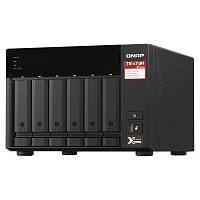 Сетевое хранилище без дисков/ SMB QNAP TS-673A-8G NAS, 6 trays 3,5"/2,5", 2x2,5 GbE BASE-T, 2 x M.2 NVMe 2280 slots, quad-core AMD Ryzen V1500B 2,2 GHz, 8 GB SO-DIMM DDR4 (1 x 8 GB) up to 64GB (2x32 GB)