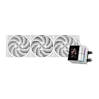 Система охлаждения/ Water Cooling System PCCooler DS360 Display WH (310W, 360mm, LED, White, ARGB Pump/ Fans: 3x120mm, 90.56CFM, 39.8dBA, 2500RPM/ Pump height 65mm, 15dBA, 2600RPM, Rad thickness 27mm/