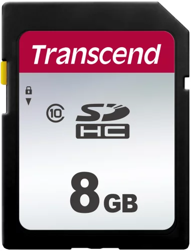 Карта памяти/ Transcend 8GB SDHC Class 10 UHS-I U1 R95, W45MB/s (TS8GSDC300S)
