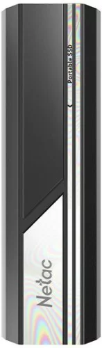Netac ZX10 1TB USB 3.2 Gen 2 Type-C External SSD, R/ W up to 1050/ 950MB/ s, with USB C to A cable and 10Gbps USB C to C cable 5Y wty (NT01ZX10-001T-32BK)
