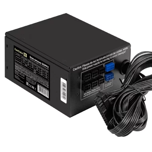 Exegate EX220363RUS Блок питания 800W ATX-800PPX RTL, black, active PFC, 13.5cm, 20+4p/ 4+4p/ PCI-E/ 4*IDE/ 5*SATA