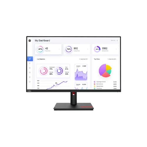 LCD Lenovo 31.5 T32p-30 Black/ Red {IPS 3840x2160 60Hz 4ms 350cd HDMI DisplayPort 4xUSB USB-C(90W) RJ45 HAS Pivot VESA} (63D2GAR1WW)