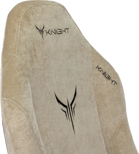Кресло игровое Knight N1 Fabric бежевый Light-21 с подголов. крестов. металл (KNIGHT N1 BEIGE) фото 6