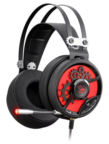 Наушники с микрофоном A4Tech Bloody M660 черный/ красный 1.2м мониторные оголовье (M660 B/ R) (M660 B/R)