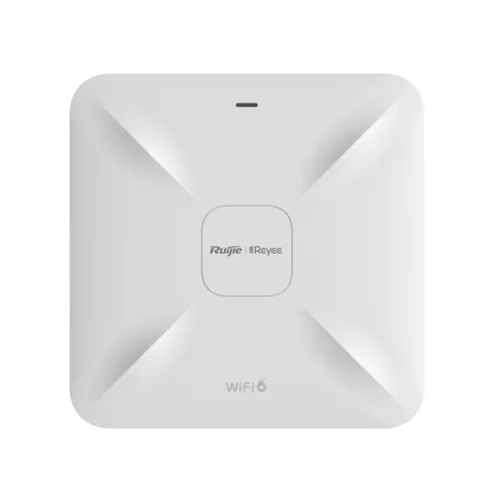 Ruijie Reyee AX1800 Wi-Fi 6 dual-band Gigabit ceiling mount AP, dual Gigabit LAN uplink ports, built-in antennas, dual-band 2.4GHz/5GHz, 802.11ax, 802.11ac wave2/wave1, up to 1775Mbps access rate per (RG-RAP2260(G))