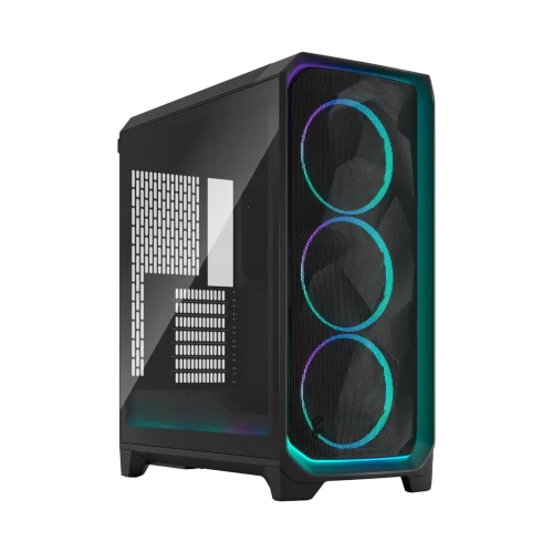 Корпус Компьютер без блока питания/ Case Fractal Design Meshify 3 Ambience Pro RGB TG Light Tint, Full-Tower, 3x140mm ARGB, 2xUSB-A 3.2 + 1xUSB 3.2 Type-C, E-ATX, ATX, mATX, mITX, Black (FD-C-MES3A-03)