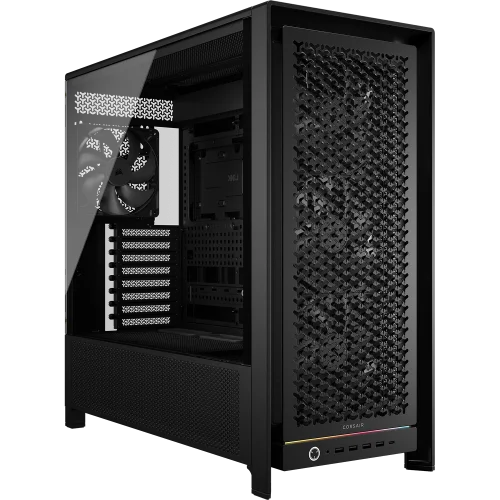 Корпус без блока питания/ Case Corsair Frame 5000D RS High-Airflow, Midi-Tower, TG, 4x140mm, 4xUSB-A 3.2, 1xUSB 3.2 Type-C, E-ATX, ATX, mATX, mITX Black (CC-9011307-WW)